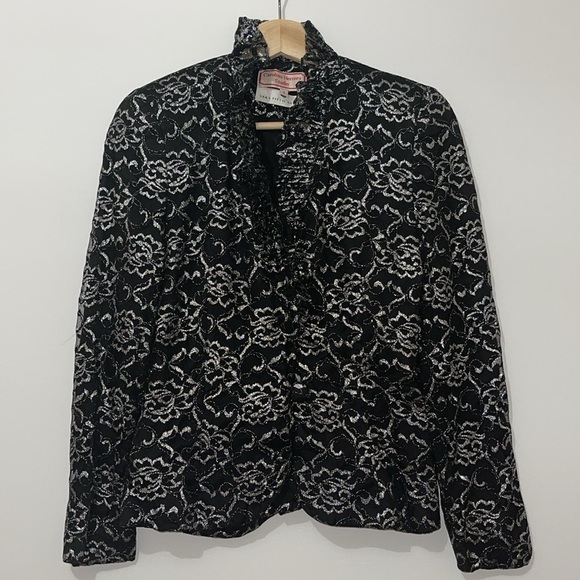 Carolina Herrera Studio for Saks Fifth Avenue Vintage Blazer Black